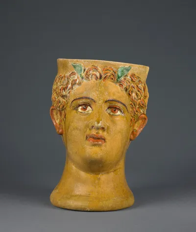 Lead-Glazed Head Kantharos