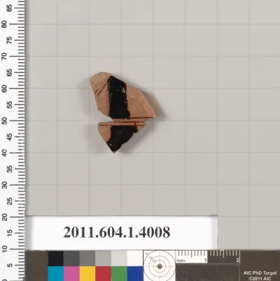 Terracotta fragment of a kylix (drinking cup)