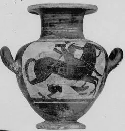 AMPHORA, NECK (ITALIOTE, BLACK-FIGURE)