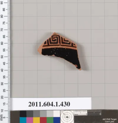 Terracotta fragment of a kylix (drinking cup)