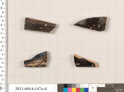 Terracotta fragments of open shapes