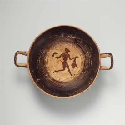 Terracotta kylix (drinking cup)