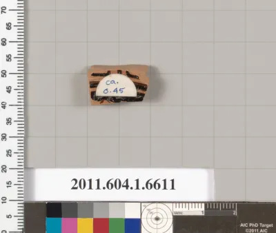 Terracotta fragment of a kylix (drinking cup)