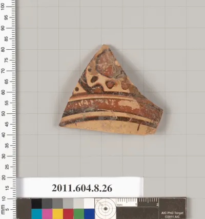 Terracotta fragment of an oinochoe (jug) or an olpe (jug)?