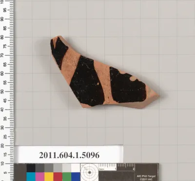 Terracotta fragment of a kylix (drinking cup)