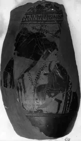 OLPE, FRAGMENT (ATHENIAN, BLACK-FIGURE)