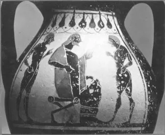 AMPHORA, BELLY, TYPE B (ATHENIAN, BLACK-FIGURE)