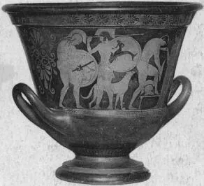 KRATER, CALYX (ATHENIAN, RED-FIGURE)