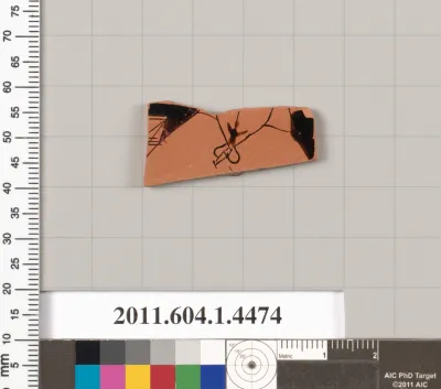 Terracotta fragment of a kylix (drinking cup)