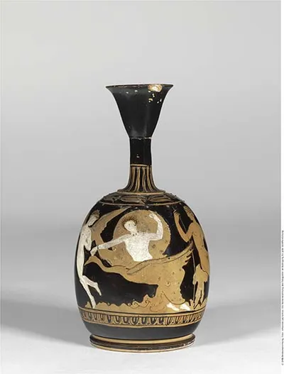 Attisch rotfigurige Bauchlekythos