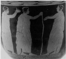 KRATER, BELL (ATHENIAN, RED-FIGURE)