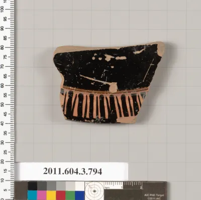 Terracotta fragment of a lid