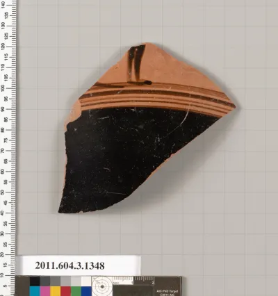 Terracotta fragment of a skyphos (deep drinking cup)