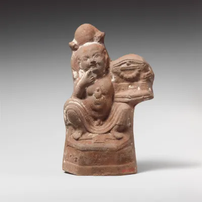 Terracotta statuette of Harpokrates