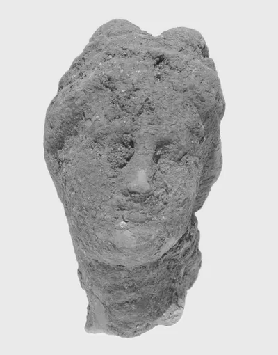Head with Melon Coiffure and Wreath
