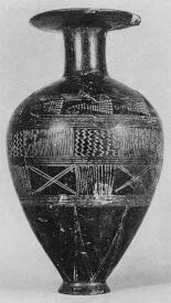 LEKYTHOS (ETRUSCAN, BUCCHERO)