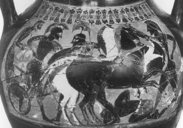 AMPHORA, BELLY, TYPE B (ATHENIAN, BLACK-FIGURE)