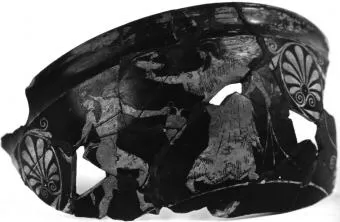 SKYPHOS, FRAGMENT (ATHENIAN, RED-FIGURE)