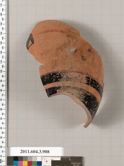Terracotta fragment of a lekythos (oil flask)