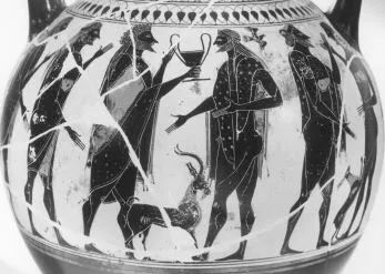 AMPHORA, NECK (ATHENIAN, BLACK-FIGURE)