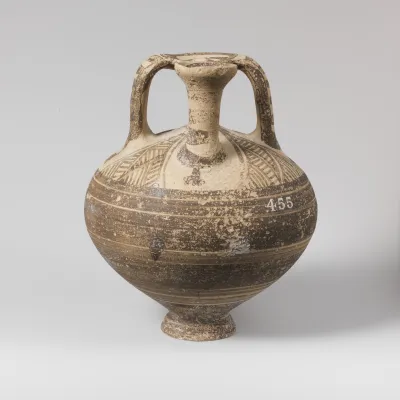 Terracotta stirrup jar