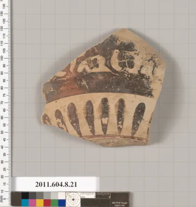 Terracotta fragment of an olpe (jug)?