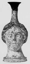 FIGURE VASE, LEKYTHOS (SOUTH ITALIAN, APULIAN)
