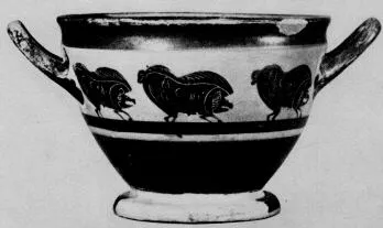 SKYPHOS (ATHENIAN, BLACK-FIGURE)
