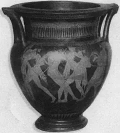 KRATER, COLUMN (ATHENIAN, RED-FIGURE)