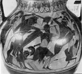 AMPHORA, BELLY, TYPE A (ATHENIAN, BLACK-FIGURE)