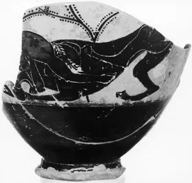 OINOCHOE, FRAGMENT (ATHENIAN, BLACK-FIGURE)