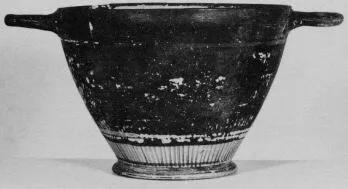 SKYPHOS (CORINTHIAN, BLACK GLAZE)