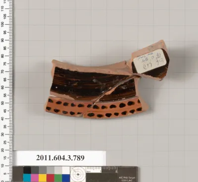 Terracotta fragment of a lid