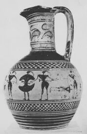 OINOCHOE (ATHENIAN GEOMETRIC, SILHOUETTE)