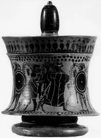 PYXIS (ATHENIAN, BLACK-FIGURE)
