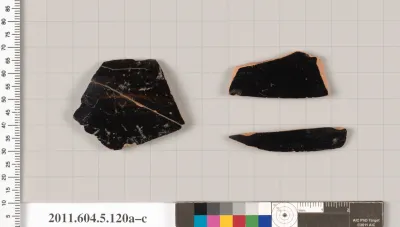 Terracotta fragments of stemless kylikes (drinking cups)?