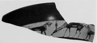 CUP, LITTLE MASTER BAND, FRAGMENT (ATHENIAN, BLACK-FIGURE)