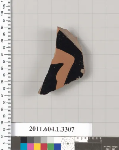 Terracotta fragment of a kylix (drinking cup)