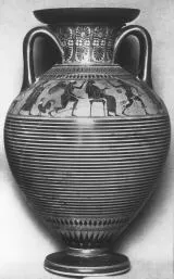 AMPHORA, NECK (ATHENIAN, BLACK-FIGURE)