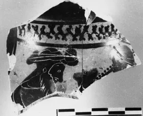 CHOUS, FRAGMENT (ATHENIAN, BLACK-FIGURE)