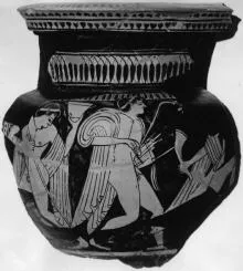 KRATER, COLUMN, FRAGMENTS (ATHENIAN, RED-FIGURE)