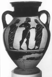 AMPHORA, BELLY, TYPE B (ATHENIAN, BLACK-FIGURE)