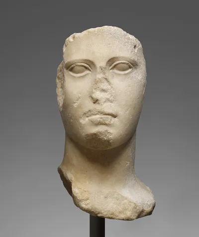Head from an Acrolithic Statue