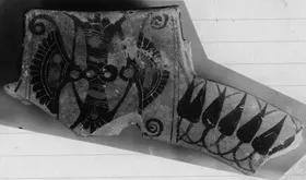 KRATER, COLUMN, FRAGMENT (ATHENIAN, BLACK-FIGURE)