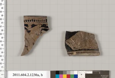 Terracotta rhyton (vase for libations or drinking)