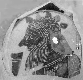 PLATE, FRAGMENT (ATHENIAN, BLACK-FIGURE)
