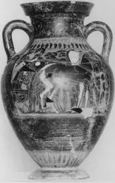 AMPHORA, BELLY, TYPE B (ATHENIAN, BLACK-FIGURE)