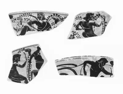 Attic Black-Figure Cup Fragment