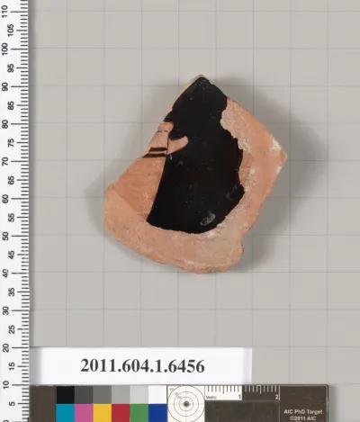 Terracotta fragment of a kylix (drinking cup)