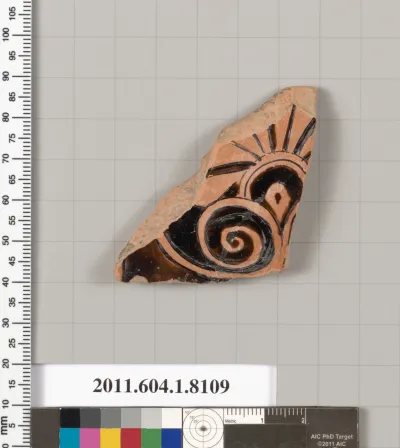 Terracotta fragment of a kylix (drinking cup)